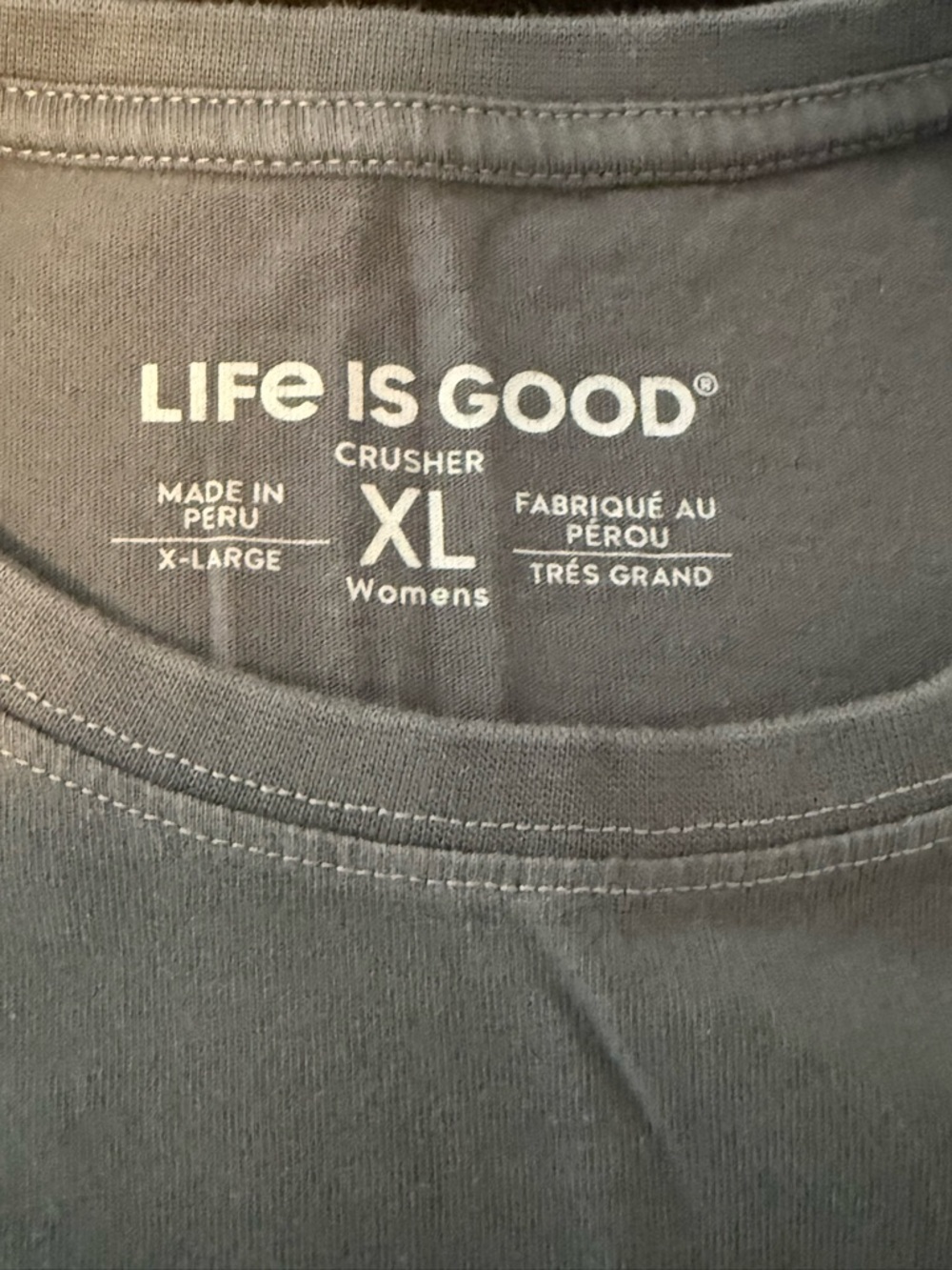 Life Is Good Navy Graphic Tee with Sunflower Jeep Design - Picture 3 of 3